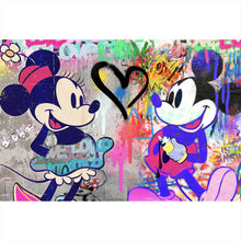 Lade das Bild in den Galerie-Viewer, Poster Pop Art Micky Love No.3 Querformat