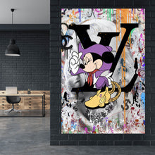 Lade das Bild in den Galerie-Viewer, Aluminiumbild Pop Art Minni Portrait Hochformat