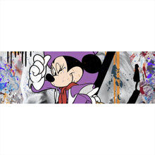 Lade das Bild in den Galerie-Viewer, Leinwandbild Pop Art Minni Portrait Panorama