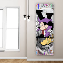 Lade das Bild in den Galerie-Viewer, Aluminiumbild gebürstet Pop Art Minni Portrait Panorama Hoch