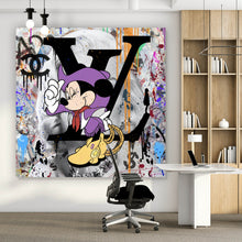 Lade das Bild in den Galerie-Viewer, Aluminiumbild gebürstet Pop Art Minni Portrait Quadrat