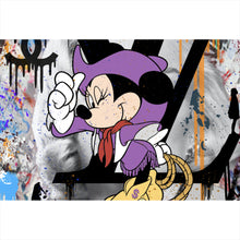 Lade das Bild in den Galerie-Viewer, Spannrahmenbild Pop Art Minni Portrait Querformat