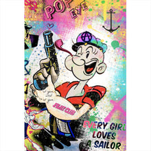 Lade das Bild in den Galerie-Viewer, Aluminiumbild Pop Art Pop Eye Hochformat