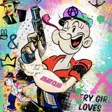 Lade das Bild in den Galerie-Viewer, Leinwandbild Pop Art Pop Eye Quadrat
