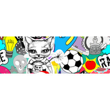 Lade das Bild in den Galerie-Viewer, Spannrahmenbild Pop Art Straßenkunst Panorama