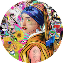 Lade das Bild in den Galerie-Viewer, Aluminiumbild gebürstet Pop Art Where is my Mind Comic Kreis