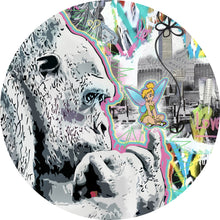 Lade das Bild in den Galerie-Viewer, Aluminiumbild Pop Art Gorilla Comic Kreis