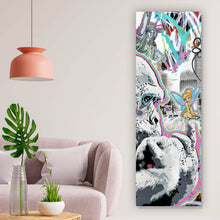 Lade das Bild in den Galerie-Viewer, Spannrahmenbild Pop Art Gorilla Comic Panorama Hoch
