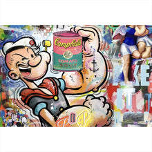 Lade das Bild in den Galerie-Viewer, Leinwandbild Seemann Pop Art Querformat