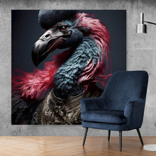 Lade das Bild in den Galerie-Viewer, Poster Portrait eines majestätischen Vogels Digital Art Quadrat