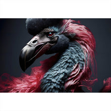 Lade das Bild in den Galerie-Viewer, Acrylglasbild Portrait eines majestätischen Vogels Digital Art Querformat