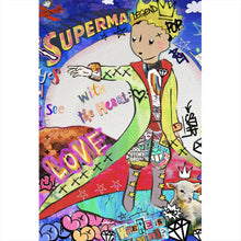 Lade das Bild in den Galerie-Viewer, Leinwandbild Prinz Comic Pop Art Hochformat