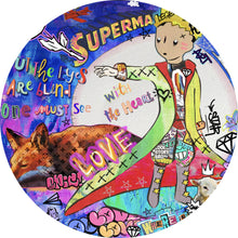 Lade das Bild in den Galerie-Viewer, Aluminiumbild gebürstet Prinz Comic Pop Art Kreis