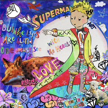 Lade das Bild in den Galerie-Viewer, Acrylglasbild Prinz Comic Pop Art Quadrat