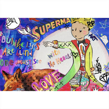 Lade das Bild in den Galerie-Viewer, Spannrahmenbild Prinz Comic Pop Art Querformat