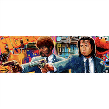 Lade das Bild in den Galerie-Viewer, Leinwandbild Pulp King and Legend Pop Art Panorama