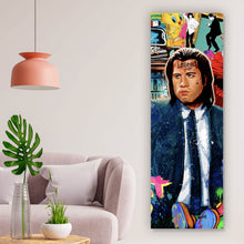 Lade das Bild in den Galerie-Viewer, Aluminiumbild gebürstet Pulp King and Legend Pop Art Panorama Hoch