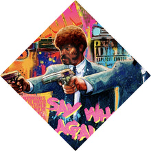 Lade das Bild in den Galerie-Viewer, Leinwandbild Pulp King and Legend Pop Art Raute