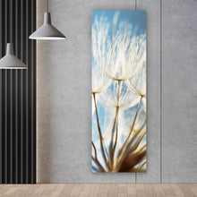Lade das Bild in den Galerie-Viewer, Acrylglasbild Pusteblume im Sonnenschein Panorama Hoch