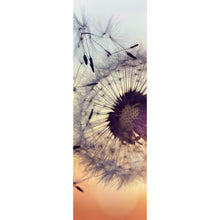 Lade das Bild in den Galerie-Viewer, Aluminiumbild gebürstet Pusteblume im Sonnenuntergang Panorama Hoch