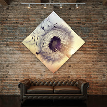 Lade das Bild in den Galerie-Viewer, Poster Pusteblume im Sonnenuntergang Raute