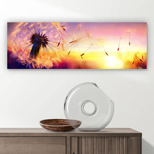 Lade das Bild in den Galerie-Viewer, Acrylglasbild Pusteblume im Wind Panorama
