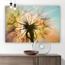 Lade das Bild in den Galerie-Viewer, Acrylglasbild Pusteblume Vintage Querformat