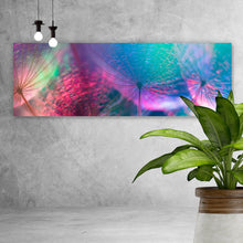 Lade das Bild in den Galerie-Viewer, Poster Pusteblumen in bunten Pastellfarben Panorama