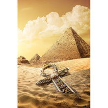 Lade das Bild in den Galerie-Viewer, Spannrahmenbild Pyramiden in Ägypten Hochformat