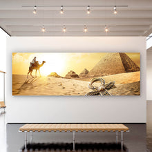 Lade das Bild in den Galerie-Viewer, Leinwandbild Pyramiden in Ägypten Panorama