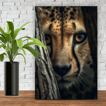 Lade das Bild in den Galerie-Viewer, Poster Raubkatze auf der Lauer Hochformat
