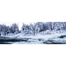 Lade das Bild in den Galerie-Viewer, Poster Reissender Winter Fluss Panorama