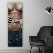 Lade das Bild in den Galerie-Viewer, Leinwandbild Reizvolles Paar Panorama Hoch