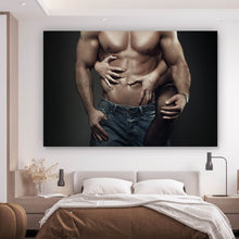 Lade das Bild in den Galerie-Viewer, Leinwandbild Reizvolles Paar Querformat