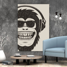 Lade das Bild in den Galerie-Viewer, Acrylglasbild Retro Affe Hochformat
