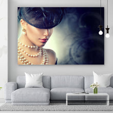 Lade das Bild in den Galerie-Viewer, Acrylglasbild Retro Frauen Porträt Querformat