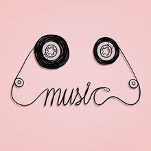 Lade das Bild in den Galerie-Viewer, Poster Retro Music Quadrat