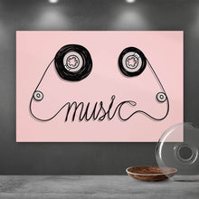 Lade das Bild in den Galerie-Viewer, Poster Retro Music Querformat