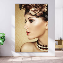 Lade das Bild in den Galerie-Viewer, Poster Retro Portrait einer schönen Frau Hochformat