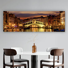 Lade das Bild in den Galerie-Viewer, Poster Rialtobrücke in Venedig Panorama