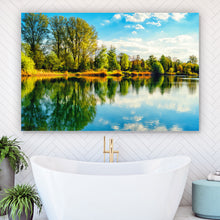 Lade das Bild in den Galerie-Viewer, Poster Romantisches Seeufer Querformat