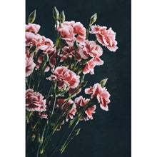 Lade das Bild in den Galerie-Viewer, Aluminiumbild gebürstet Rosa Nelke Hochformat