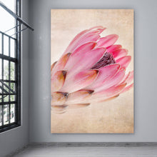 Lade das Bild in den Galerie-Viewer, Aluminiumbild Rosa Vintage Blume Hochformat