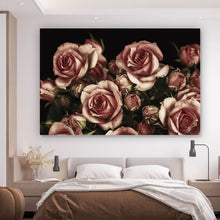 Lade das Bild in den Galerie-Viewer, Aluminiumbild Rosenbund Rosa Querformat