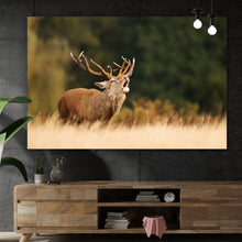 Lade das Bild in den Galerie-Viewer, Poster Brüllender Hirsch Querformat