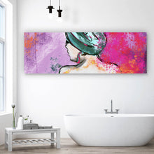 Lade das Bild in den Galerie-Viewer, Poster Rückenansicht einer Frau Abstrakt Panorama