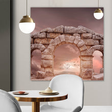 Lade das Bild in den Galerie-Viewer, Leinwandbild Ruine der alten Tempel Türkei Quadrat