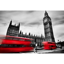 Lade das Bild in den Galerie-Viewer, Poster Rush Hour am Big Ben Querformat