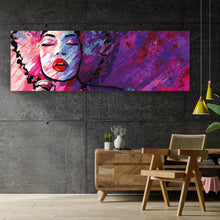 Lade das Bild in den Galerie-Viewer, Acrylglasbild Sängerin Abstrakt No.2 Panorama