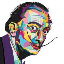 Lade das Bild in den Galerie-Viewer, Aluminiumbild Salvador Dali Abstrakt Art Quadrat